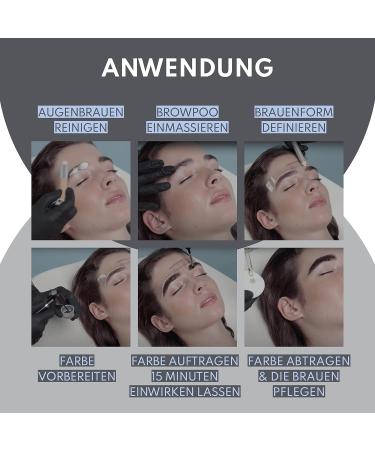 Augenmanufaktur Eyebrow Tint Kit - Brow Henna Basis Kit with natural water-based ingredients available in five different colours - Buy Online on GoSupps.com