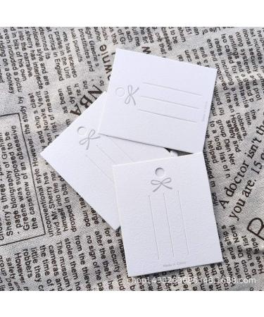 GSHLLO 100 PCS White Paper Hair Clip Bows Display Cards | Hair Barrettes Cardboard for Accessories - Buy Online on GoSupps.com