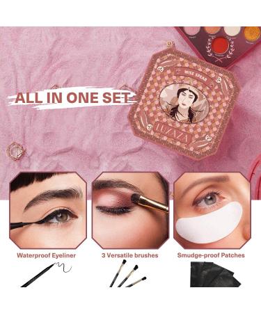 LUXAZA Nude Eyeshadow & Blush Palette with Eyeliner, Brushes - Smoky Makeup Kit - Buy Online on GoSupps.com