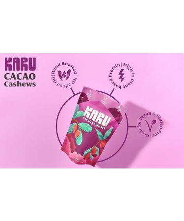 KARU Cacao Cashews (5X 35g) | Vegan Coated Cacao and Salted Caramel Cashews 5x 35g CACAO - Buy Online on GoSupps.com