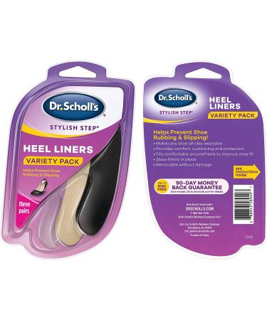 Dr. Scholl's Foam Heel Liners Inserts - Prevent Shoe Rubbing and Slipping - 3 Pair - Buy Online on GoSupps.com
