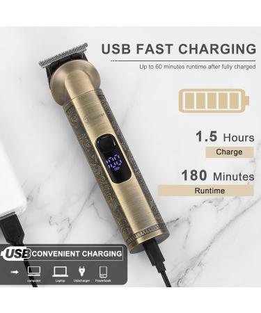 Hatteker 8 in 1 Beard Trimmer Kit - Professional Electric Razor for Men, Waterproof T-Blade Trimmer for Face, Nose, Ear and Body Grooming - Cordless and Zero Gapped - Buy Online on GoSupps.com