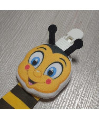 Pacifier Holder 2 Pack with Plush Animal Toys | Baby Boy and Girl Gift Set (Princess - Bee) - Buy Online on GoSupps.com