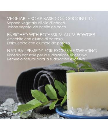 Lynpha Vitale - Puro Mineral Anti-Odor Soap - Handmade Natural Cold Processed Soap - Rock Alum Soap - 100 gr - Buy Online on GoSupps.com