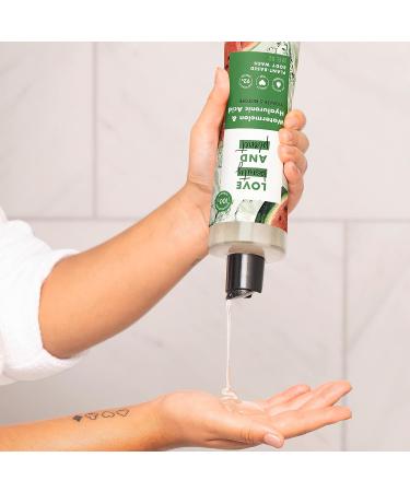 Love Beauty And Planet Watermelon Hyaluronic Acid Body Wash | Hydrating & Restoring | 100% Biodegradable | 20 fl oz - Buy Online on GoSupps.com