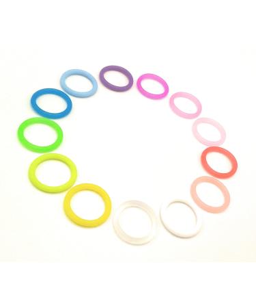 O-ring silicone ring (adapter) for pacifiers - pacifier holder for baby pacifier chains - made of soft silicone (pink)