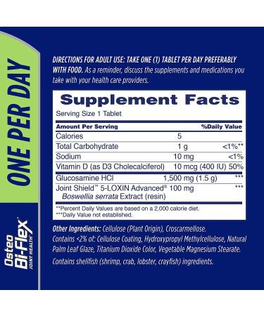 Osteo Bi-Flex Glucosamine w/ Vitamin D One Per Day - 30 Coated Tablets | Joint Health, Bone & Immune Support - Buy Online on GoSupps.com