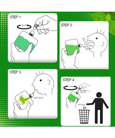 Best by Test Cool Mint Travel Size Mouthwash | Alcohol-Free Dentist-Formulated Sachets for Fresh Breath On-the-Go | Pack of 6 - Eco-Friendly Design - Buy Online on GoSupps.com