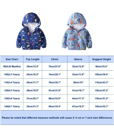 JinBei Toddler Kids Hooded Jacket 1-7 Years | Waterproof Windbreaker Coat for Boys | Sunscreen Outwear Raincoat with Cartoon Design | Lightweight and Thin 140 Voiture - Buy Online on GoSupps.com