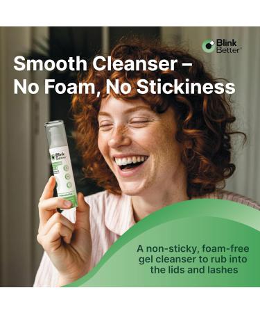 BetterLids Eyelid Cleansing Gel Gentle Centella & Tea Tree Extract Cleanser Refreshes & Cleanses for Daily Eyelid Care Preservative-Free 1.06 oz - Buy Online on GoSupps.com