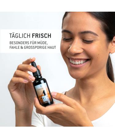 Skin Fusion Organic Vitamin C Serum 50ml - Vegan Anti-Aging Formula with Hyaluronic Acid & Boosters - Clean Skincare for Youthful Fresh Skin - Buy Online on GoSupps.com