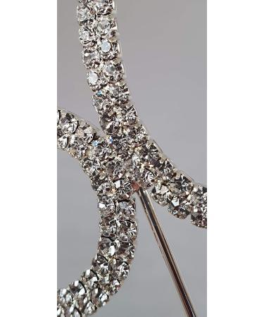 INERRA Silver Diamante Pick Birthday Cake Topper Spike Rhinestone Gem Decoration (21st) - Buy Online on GoSupps.com