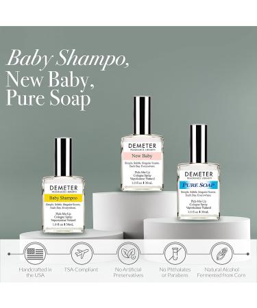 DEMETER Clean Foolproof Blending Cologne Set Baby Shampoo New Baby and Pure Soap 1 0z Each Perfume for Women and Men Set of 3 - Buy Online on GoSupps.com