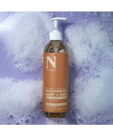 Dr. Natural Multi-Purpose Baby & Kids Soap - Almond 16 oz | Plant-Based Hypoallergenic Sulfate-Free Paraben-Free Cruelty-Free Body Wash - Buy Online on GoSupps.com