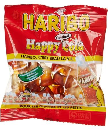 Haribo Happy Cola Jelly Candy 40g x 30 Sachets - Buy Online on GoSupps.com
