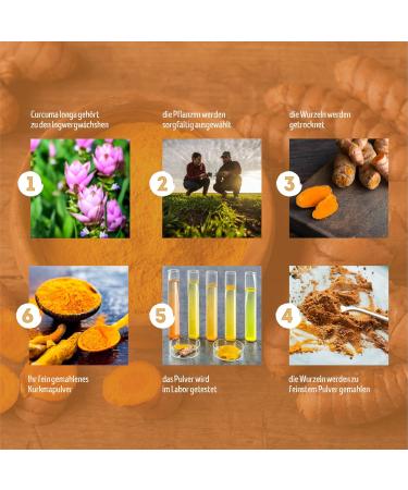 Buy Organic Turmeric Powder 1kg by Monte Nativo | 3% Curcumin | Dietary Supplement for Golden Milk | Authentic Curcuma from India | Ayurveda Bio Kurkuma | International Shipping - Buy Online on GoSupps.com