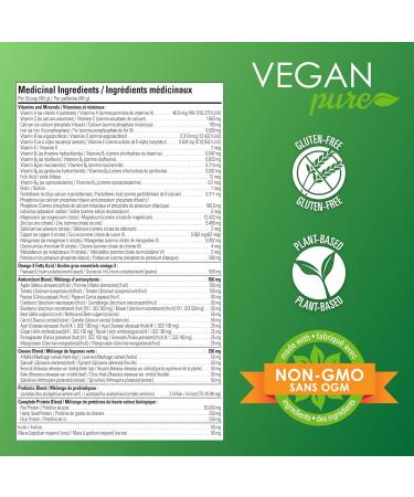 Vegan Pure All In One Nutritional Shake (Chocolate) 432g. Plant based protein. - Buy Online on GoSupps.com