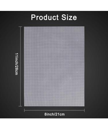 Caydo 14 Count Plastic Mesh Canvas for Cross Stitch & DIY Projects - 4 Pieces (8x11 Inch) Clear - Buy Online on GoSupps.com