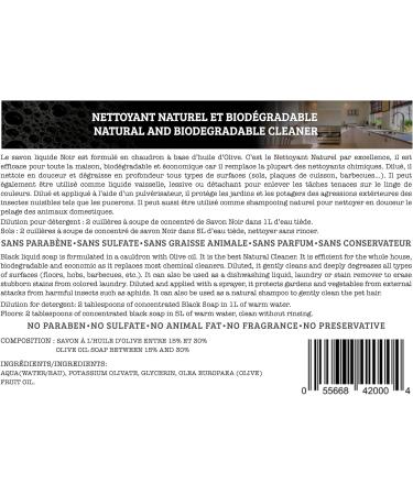 L'Artisan de Provence Savon Noir Recharge 2L - l'huile d'olive - Buy Online on GoSupps.com