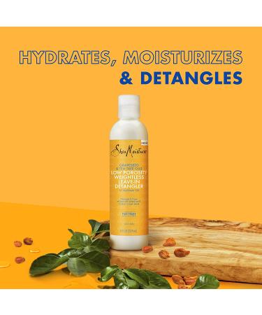 SheaMoisture Weightless Hydrating Detangler 8 oz - For Moisture Resistant Curly Coily Hair - Lightweight Formula for Low Porosity - Pack of 1 - Buy Online on GoSupps.com