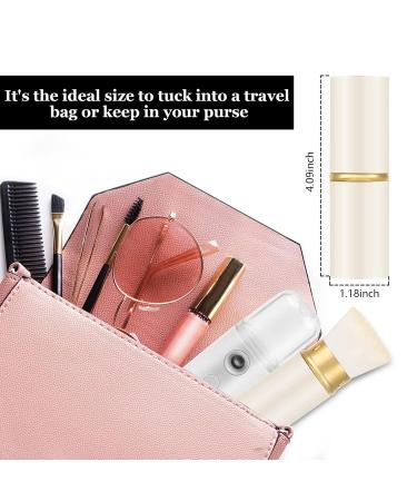 Falliny Retractable Kabuki Makeup Brush - Portable Liquid Foundation Brush with Cover for Flawless Cream & Powder Cosmetics - Buy Online on GoSupps.com