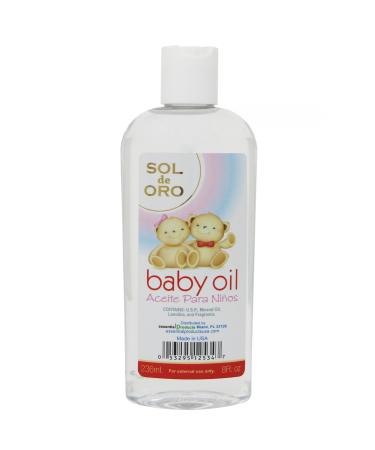 SOL DE ORO Baby Oil Fresh Scent 8oz