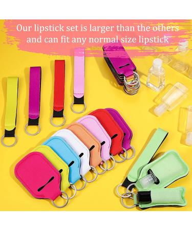 40-Piece Travel Bottle Keychain Holder Set for Women - Includes Chapstick, Lipstick Holders, Lanyards, and Empty Bottles - Large Size - Buy Online on GoSupps.com