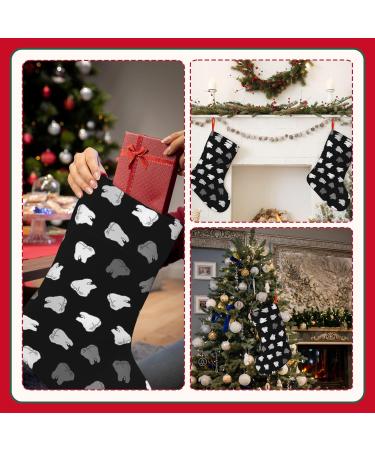 Dental Dentist Winter Festival Fashion Tube Stocking Christmas Fireplace Decor Sock 18"x11" - Buy Online on GoSupps.com