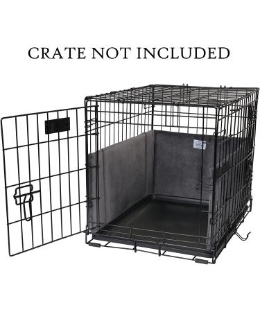 Pet Dreams Dog Crate Bumper - Eco Friendly Pads for Wire Crate | 18 Graphite Grey - Buy Online on GoSupps.com