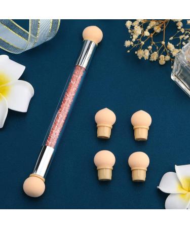 Greoer Double Head Nail Art Sponge Brush Applicator Set - 4 Replacement Heads for Ombre Nail Designs - UV Gel and False Nail Art Tools - Orange - Buy Online on GoSupps.com