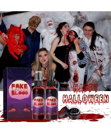  Generisch Halloween Artificial Blood | Realistic Artificial Blood Spray 160ml Zombie Blood Makeup Special Effect Stage Blood Paint Washable for Clothes Zombie Bride Vampire - Buy Online on GoSupps.com