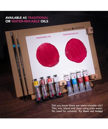 Daler-Rowney Georgian Water Mixable Oil Paint French Ultramarine 200ml Tube - Art Paints for Canvas Paper and More - Oil Painting Supplies for Artists and Students - Artist Oil Paint for Any Skill Set - Buy Online on GoSupps.com