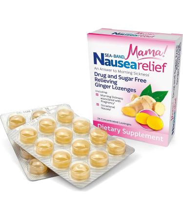 Sea-Band Ginger Mama Lozenges: Drug-Free & Sugar-Free Nausea Relief for Motion Sickness - Buy Online on GoSupps.com