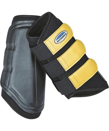 Weatherbeeta Single Lock Brushing Boots (Cob) (Black/Turquoise) - Buy Online on GoSupps.com