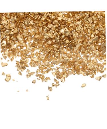 1 Glass Chip Resin Epoxy Rhinestones Epoxy Resin Glass Epoxy Fillers Diy Fillers Epoxy Filling Nail Art Fillers Diy Epoxy Fillers Diy Glass Fillers Accessories Manicure 0.5X0.3cm Golden