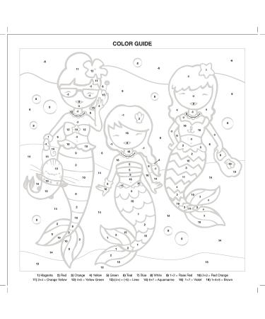Faber-Castell Mermaids Paint by Number Kit - Watercolor Paint Set - Buy Online on GoSupps.com