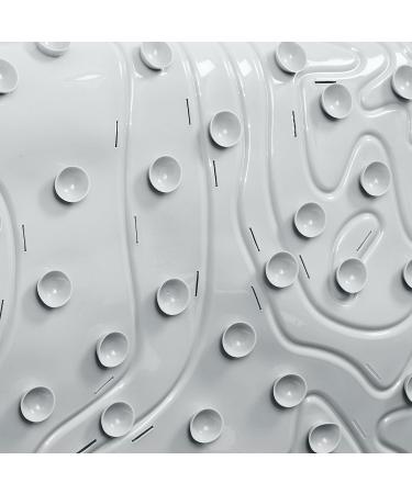 Boon GRIFFLE Non-Slip Baby Bath Tub Mat - Textured, Gray | Hanging Hook & Drain Holes - Buy Online on GoSupps.com