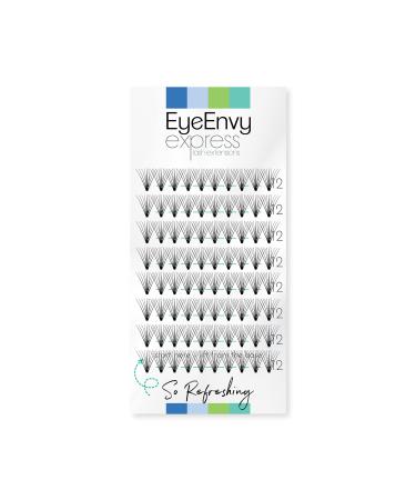 EyeEnvy Express Lash Extensions So Refreshing Faux Mink Individual Cluster Eyelashes -12 mm