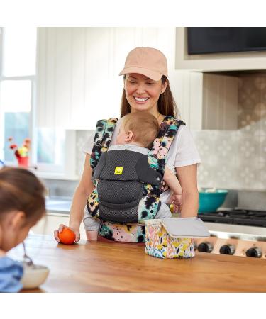 LLLbaby Complete Airflow Deluxe 6-in-1 Baby Carrier - Lumbar Support - 7-45 pounds - Watercolor Space Dye - Buy Online on GoSupps.com