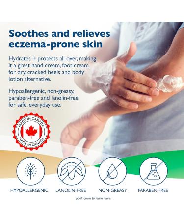 Glaxal Base Moisturizing Cream with Soothing Oatmeal + Aloe for Itchy Dry Skin & Eczema Relief Hypoallergenic & Paraben-Free 227g 227 g (Pack of 1) - Buy Online on GoSupps.com
