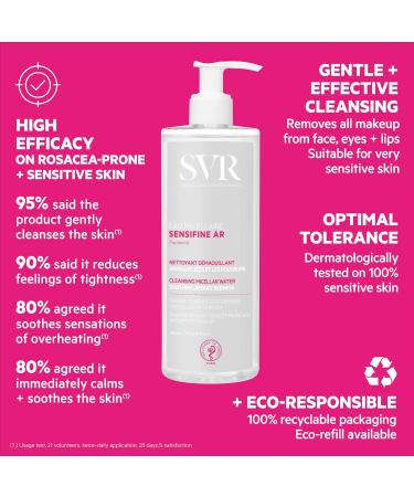 Buy SVR Sensifine AR Micellar Water 400ml - Gentle Skin Care for Sensitive Skin | International Shipping Available - Buy Online on GoSupps.com