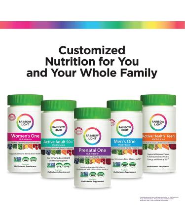 Rainbow Light Active Adult 50+ Multivitamins - 180 Tablets for Optimal Health - Buy Online on GoSupps.com