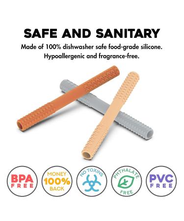 Flexible Teething Tubes for Babies 0-12 Months - 7.1 Inch | Safe and Effective Teething Relief - Buy Online on GoSupps.com