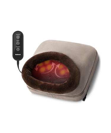 Nekteck Shiatsu Foot Massager Warmer-2-in-1 Foot and Back Massager with Heat-Kneading Feet Massager Machine for Back, Leg, Foot -Use at Home, Office