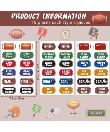 15 Sheets Football Temporary Face Stickers - Kids Football Under Eye Stickers for Game Party Decoration - Buy Online on GoSupps.com