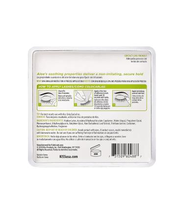 KISS Clear Strip Lash Adhesive with Aloe - Dermatologist Tested, Formaldehyde & Latex Free - Non-Irritant, Contact Lens Friendly - 0.24 Ounce - Buy Online on GoSupps.com