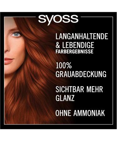  Syoss Syoss Oleo Intense Oil Hair Color 5-77 Brilliant Copper Red Level 3 (115 ml) Permanent Hair Color with Nourishing Oil Ammonia-Free - Buy Online on GoSupps.com