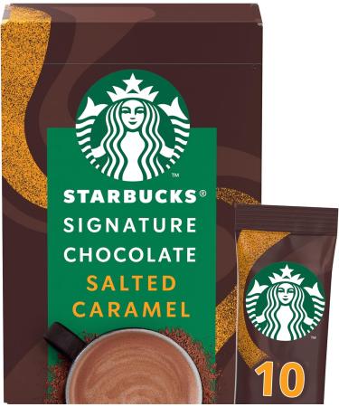 Starbucks Signature Salted Caramel Hot Chocolate Sachets 10 X 20g ( Pack of 10) - Buy Online on GoSupps.com