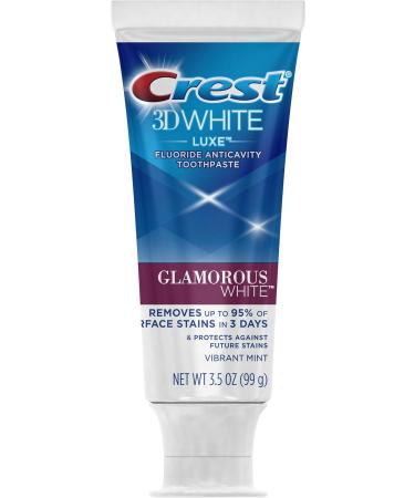 Crest Twin Pack 3D White Luxe Glamorous White Toothpaste - 3.5 oz 2 Pack | International Shipping Available - Buy Online on GoSupps.com