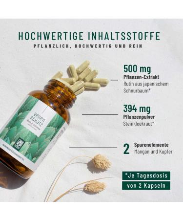 Ruting Stone Clover Complex 120 Capsules - High Dose 500mg Rutin & 394mg Stone Clover - Vegan Vein Support Alternative to Venel Tablets - Buy Online on GoSupps.com